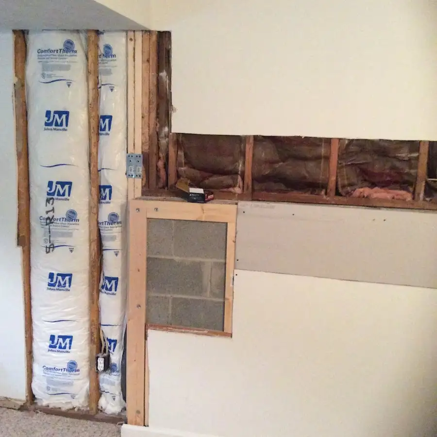 Wall insulation replacement during Contents Cleaning & Restoration in Marrero